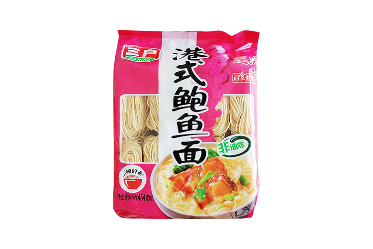 三户港式鲍鱼面 454G